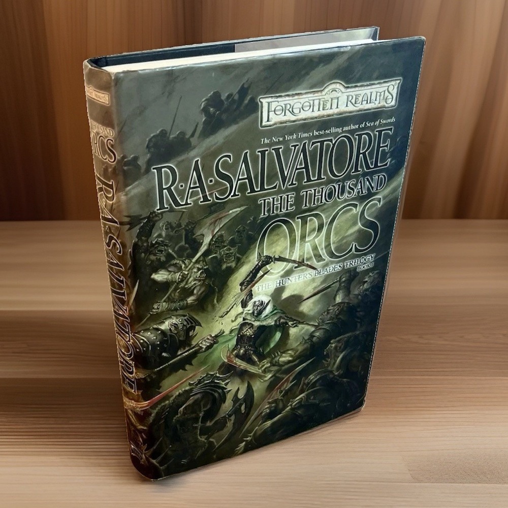 Forgotten Realms The Thousand Orcs 1st Print HC R.A. Salvatore OOP 1st Ed D&D